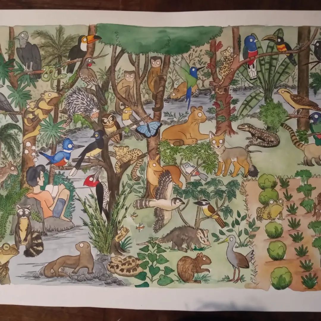 ilustración de animales de granja